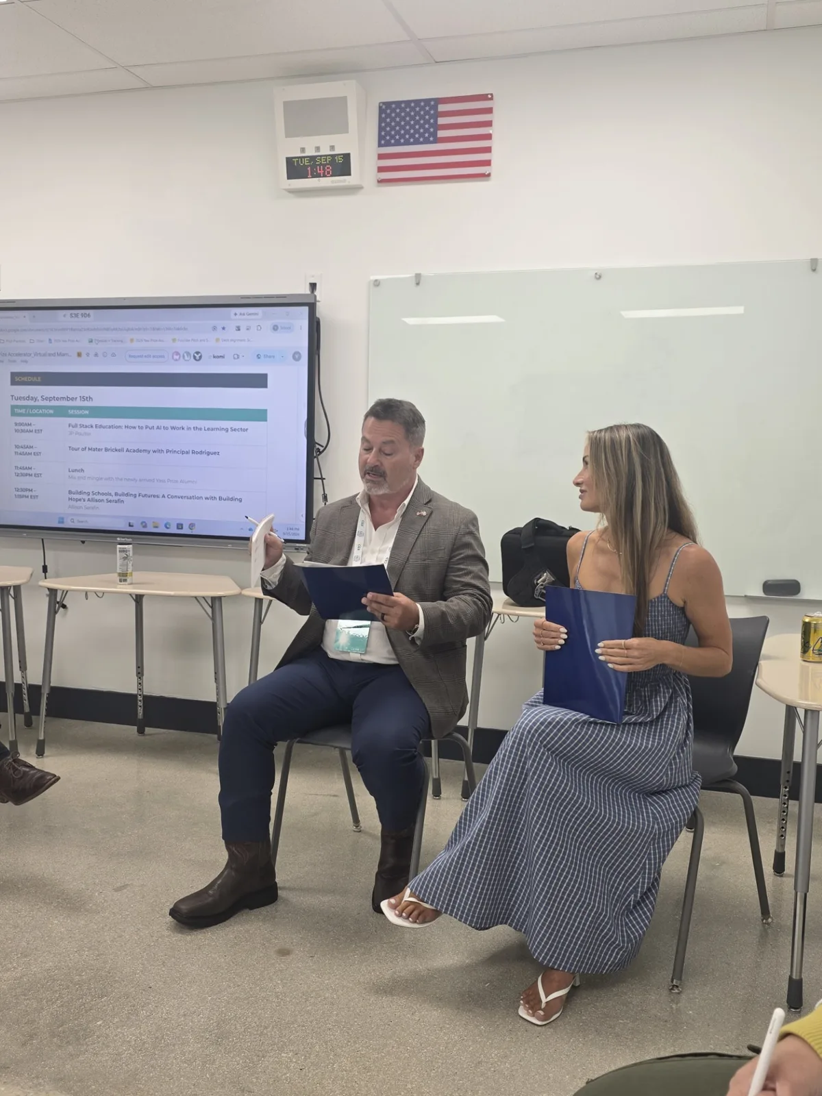 Freedom at a Yass Prize accelerator session in Miami on Tuesday, September 15