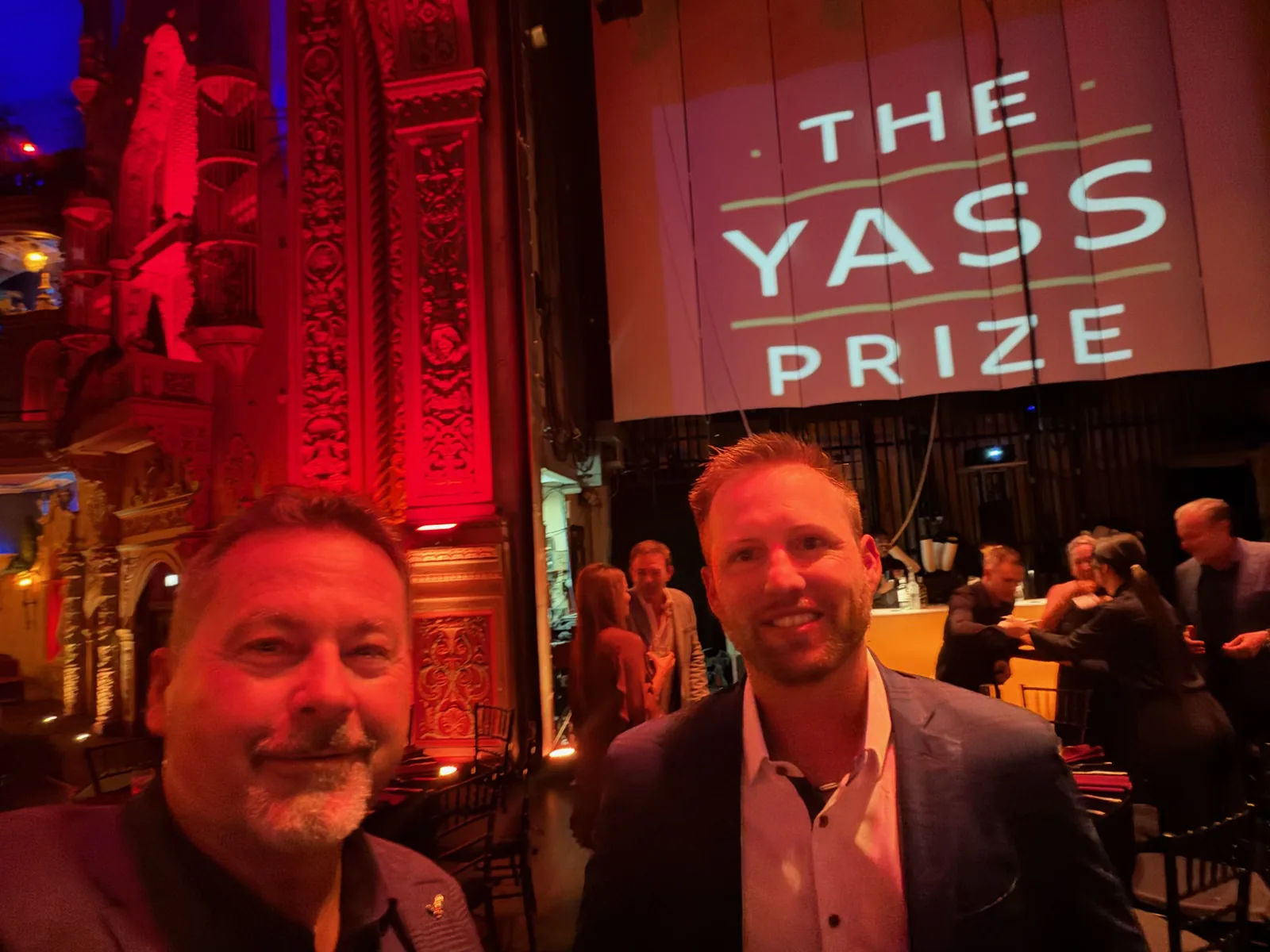 Freedom at the Yass Prize evening event in a historic Miami theater on Wednesday, September 16