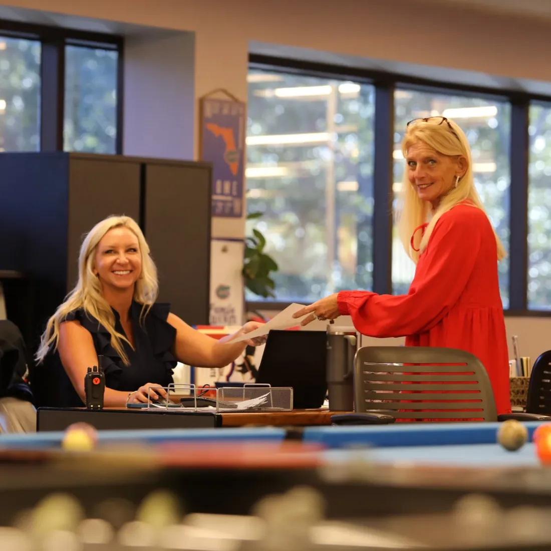 Freedom Institute team members collaborating in the office